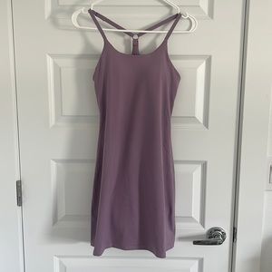 Women's Tennis Dress, Workout Golf Dress Built-in with Bra & Shorts Pocket